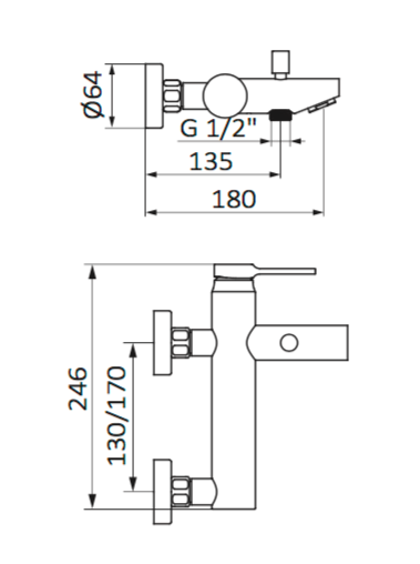 Mitigeur bain-douche Time Illzach 0
