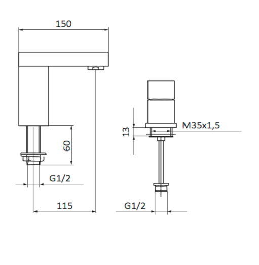 Ensemble de robinet encastrables Valentigney 0