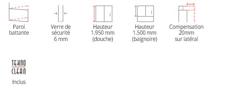 PAROI DE DOUCHE &#8211; NEWGLASS Saint-Louis 0