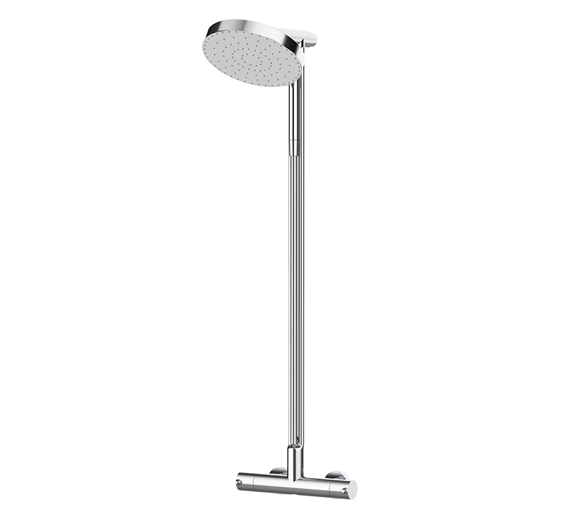 GYRO Thermostatique douche avec colonne Gyro Chrom&eacute; Rixheim