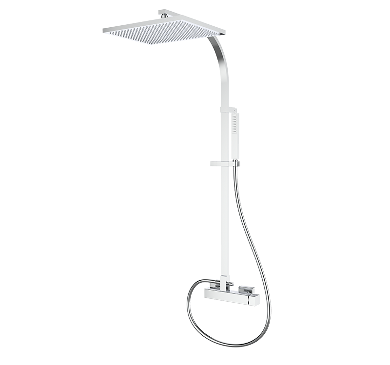 KALA Mitigeur douche avec colonne Chromé Montbéliard