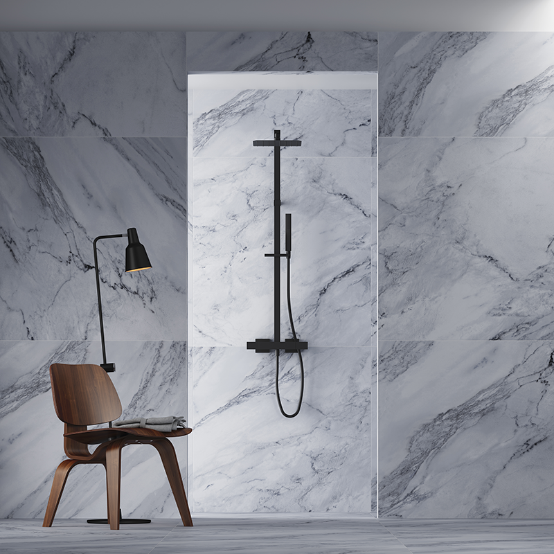 KALA Thermostatique douche avec colonne Chromé Montbéliard 0