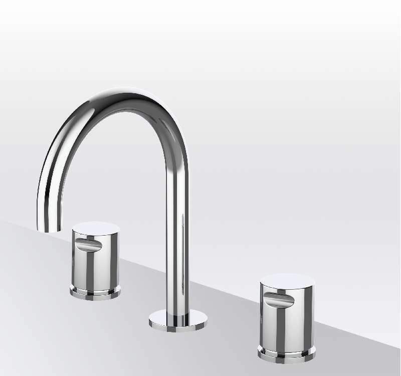 COOL Mitigeur lavabo double poignées Isola Chromé Belfort