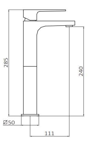 KALA Mitigeur Lavabo haut Chromé Kingersheim 0