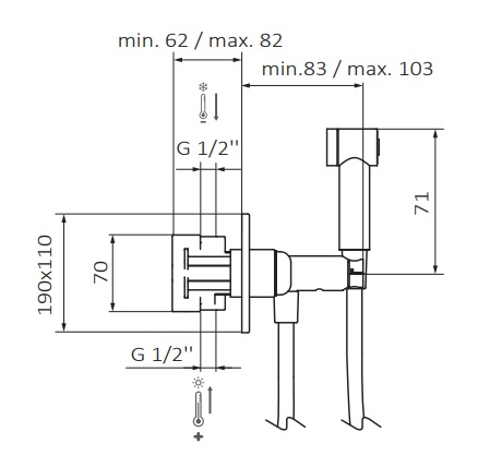INTIMIXER Intimixer thermostatique Horizontal Wittenheim 0