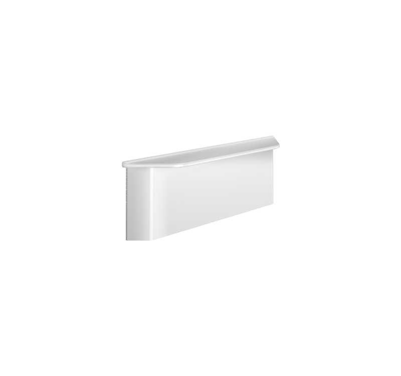 Tablette de douche amovible, cache fixation blanc mat avec plaque de fixation Mulhouse