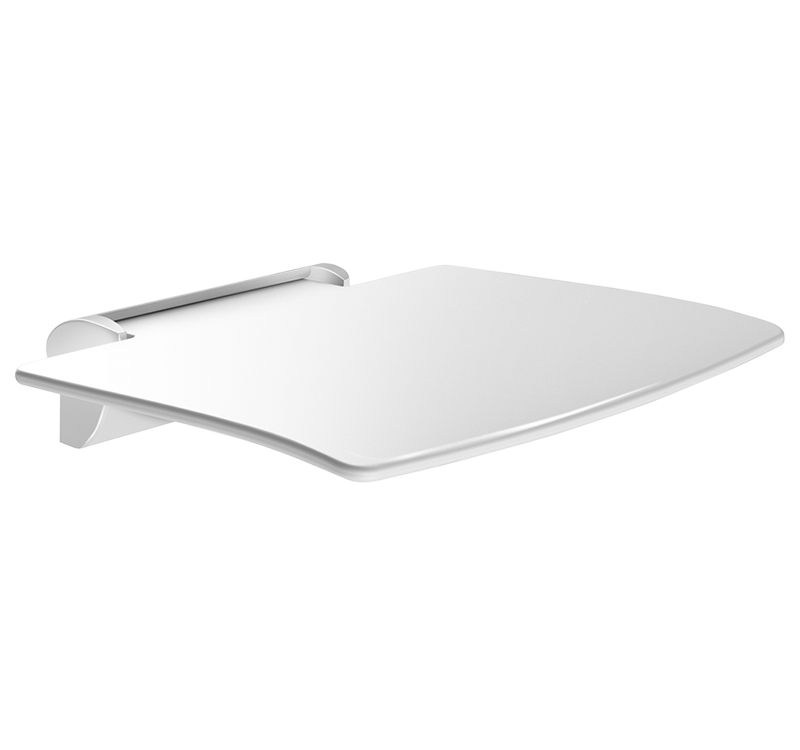 Siège de douche rabattable Be-Line blanc mat Guebwiller