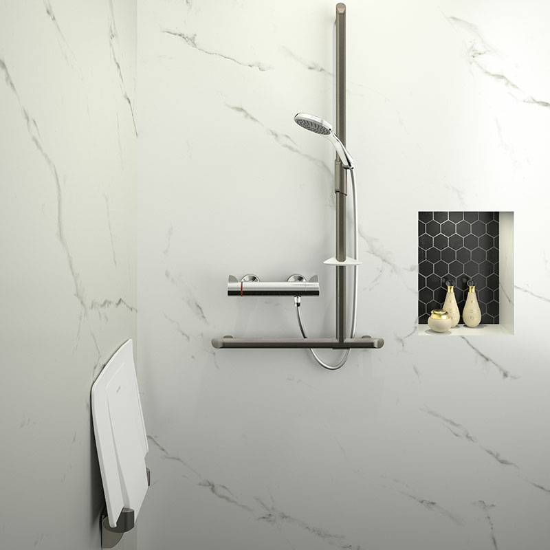 Barre de maintien en T avec remontée verticale coulissante Be-Line® Riedisheim 0