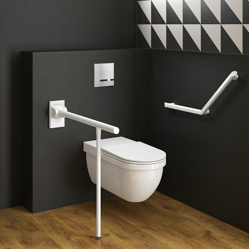 Barre de maintien rabattable avec béquille Be-Line® blanc Rixheim 0