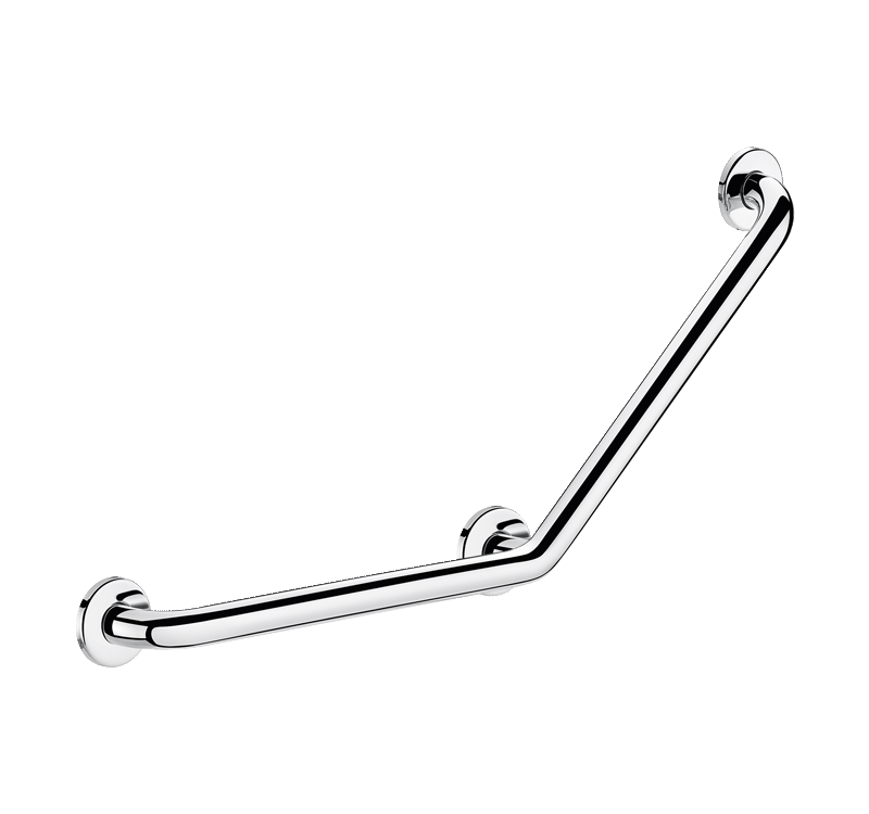Barre de maintien coudée 135° Inox 400 x 400 mm 3 points de fixation Riedisheim