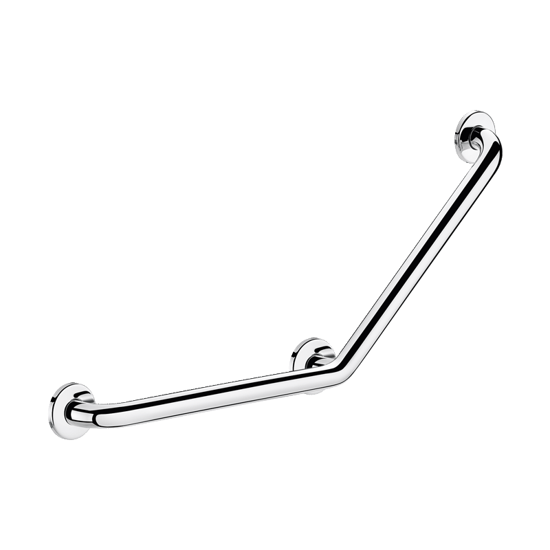 Barre de maintien coudée 135° Inox brillant, 400 x 400 mm Ø 25 Montbéliard 0