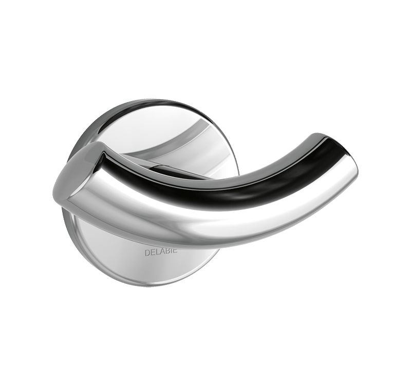 Patère porte-manteau double Inox Saint-Louis