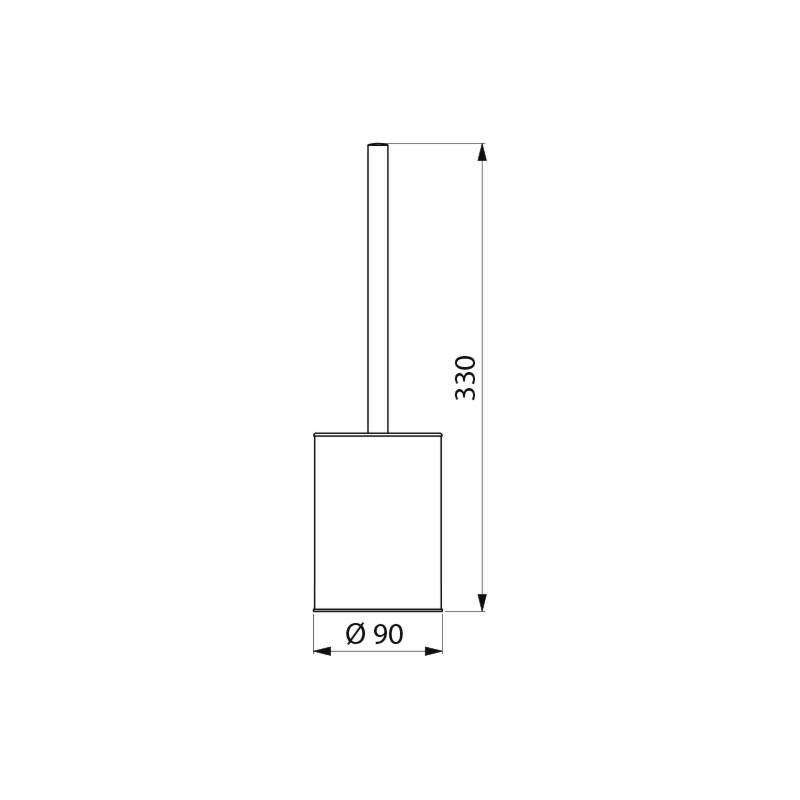 COTE_4049S | Vitrine Banyo Porte-balai avec brosse WC au sol Wittenheim 0