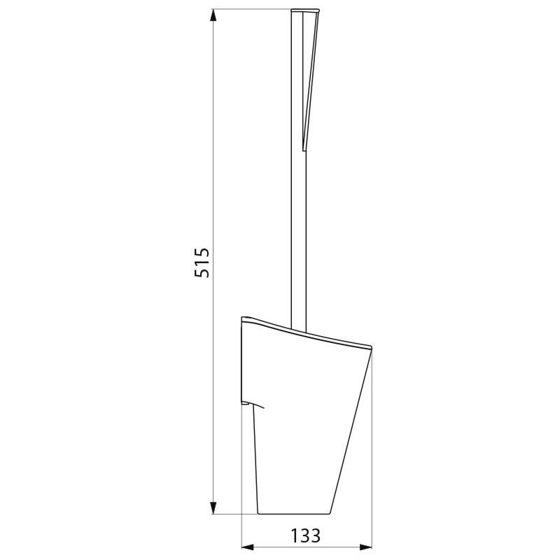 Porte-balai mural avec brosse WC et manche long Belfort 0