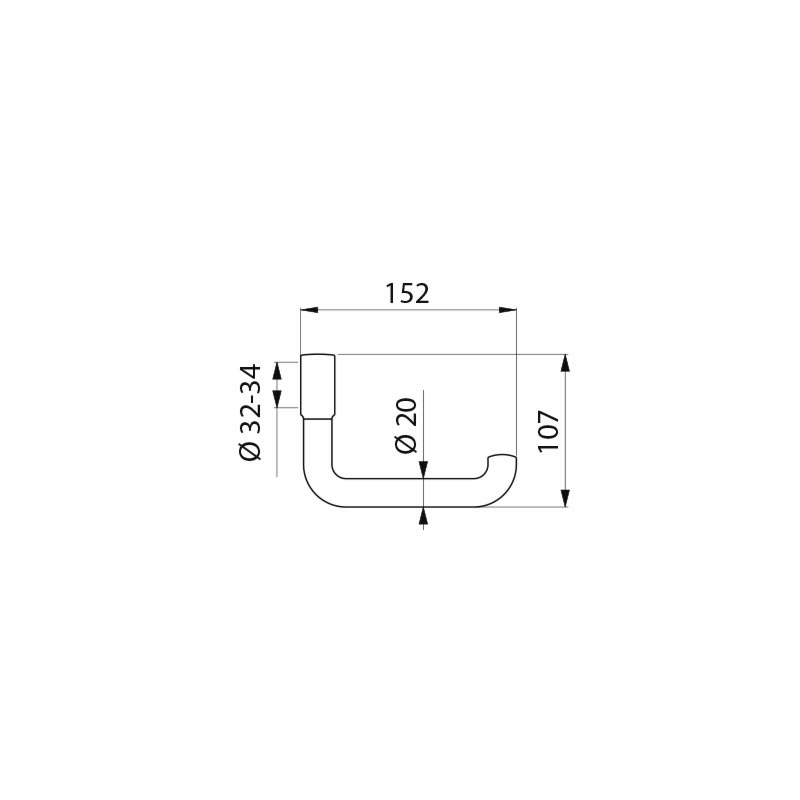 COTE_510081N | Vitrine Banyo Porte-papier toilette blanc pour barre de maintien, à rouleau Wittenheim 0