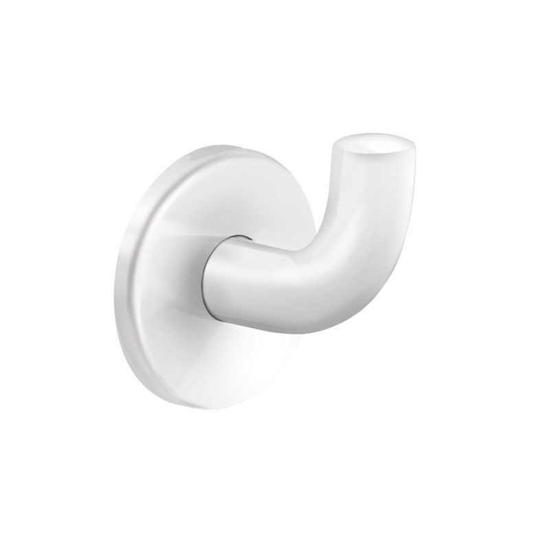Patère virgule Nylon blanc, modèle court Valentigney 0