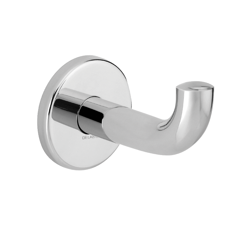 Patère virgule Inox brillant, modèle long Mulhouse