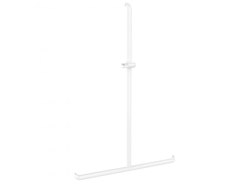 Barre d’appui en T blanc sans embases Ergolife Nylon 045345 Montb&eacute;liard