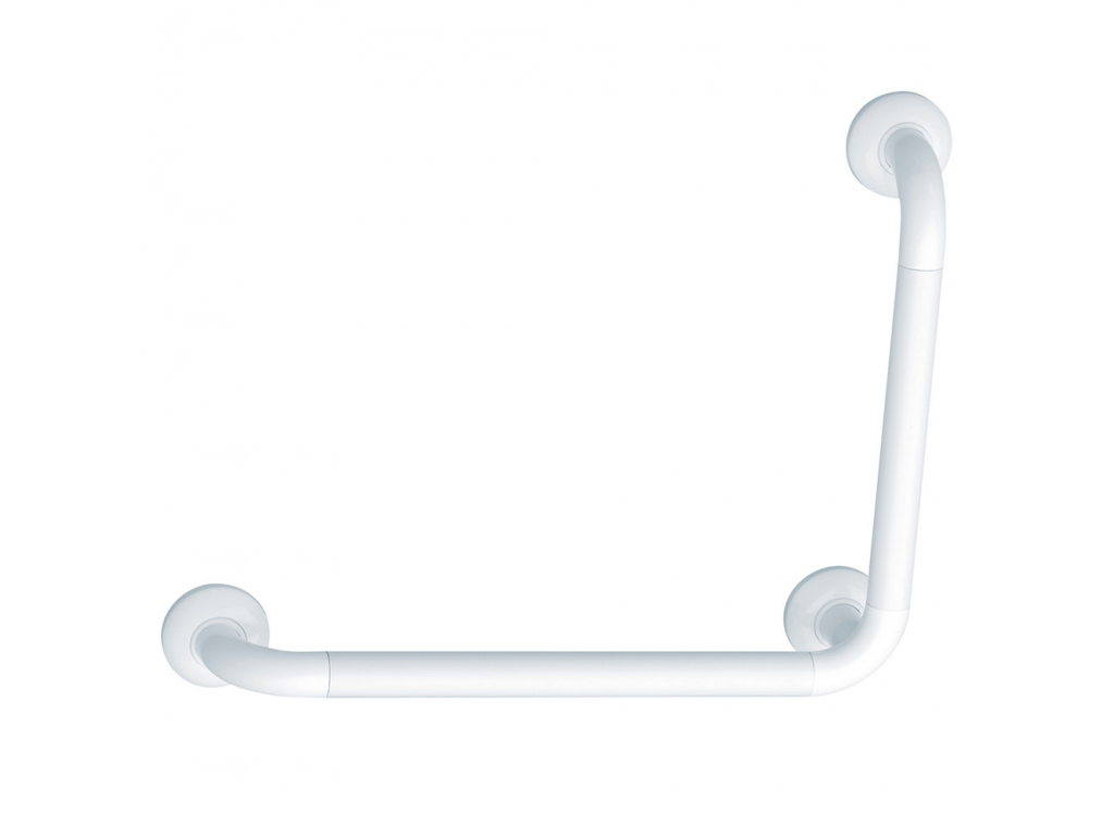 Barre coud&eacute;e 3 point de fixation blanc avec embase Ergolife Nylon 045270 Illzach