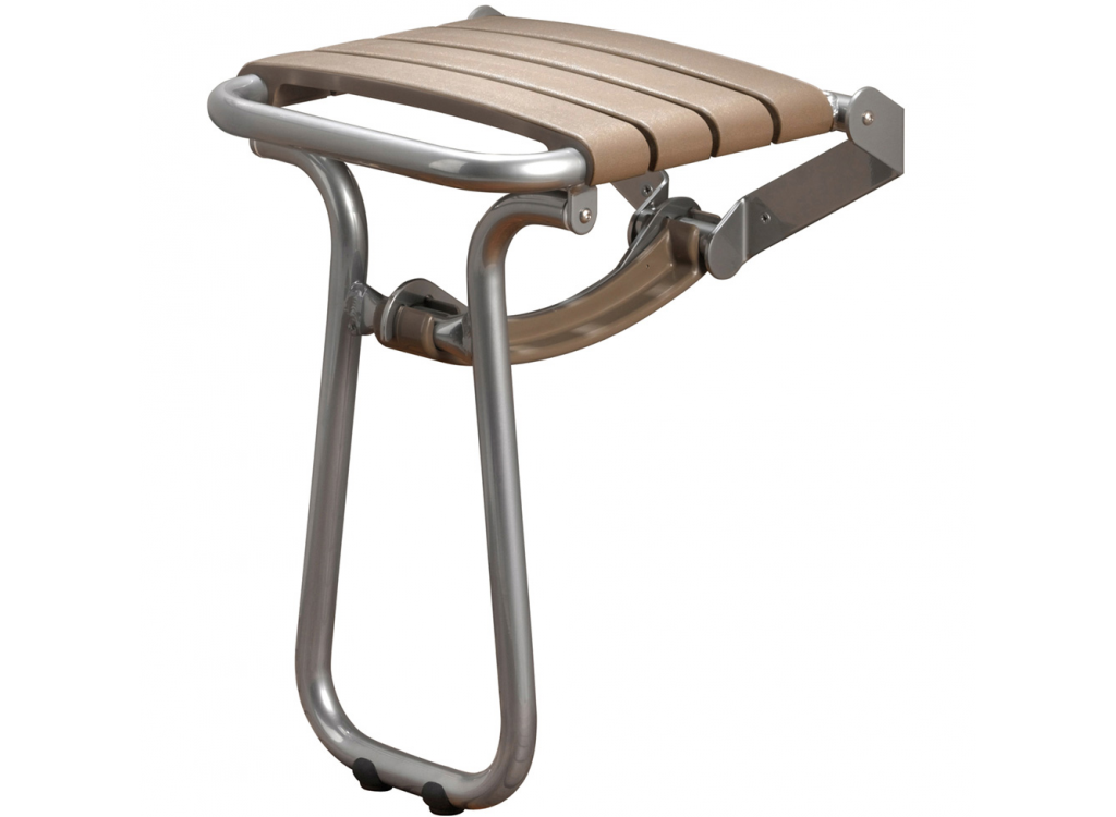 Siège de douche Taupe et Gris chrome Classic 047629 Rixheim