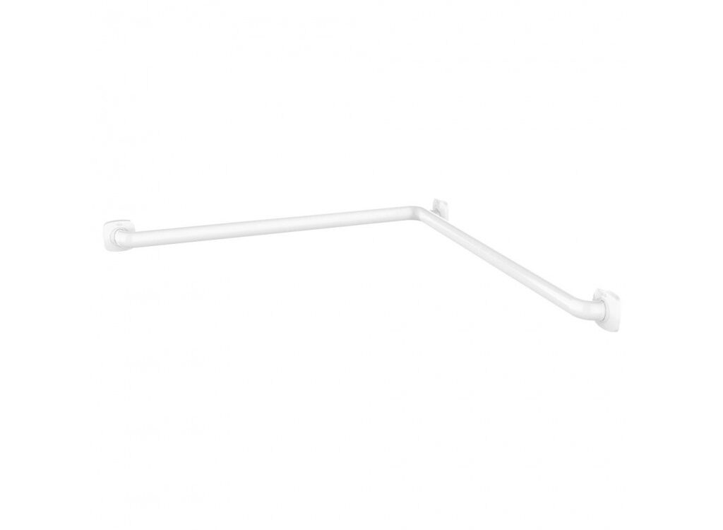 Barre 90&deg; angle 2 murs Blanc avec embases Ergolife Nylon 045330 Belfort