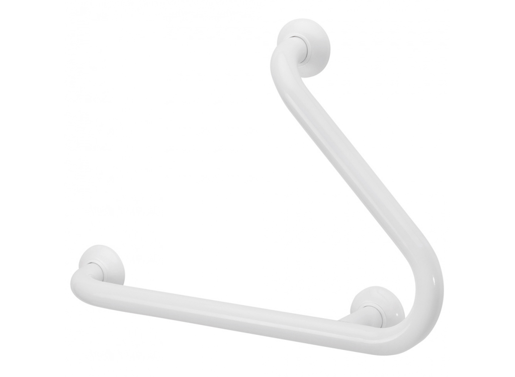 Barre coud&eacute;e 45&deg; Aluminium Epoxy Blanc Version droite Classic 049280 Valentigney