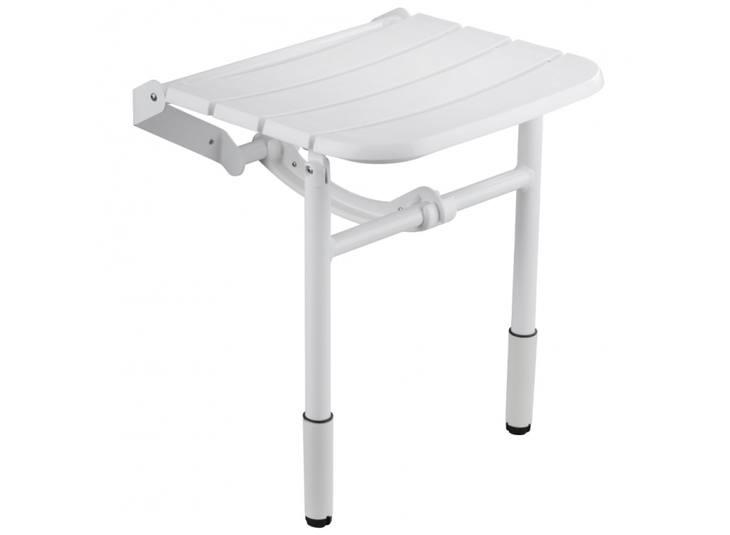 SIEGE DE DOUCHE ERGONOMIC REGLABLE 1024X750 | Vitrine Banyo Siège de douche réglable Blanc sans coussin Classic 047836 Guebwiller