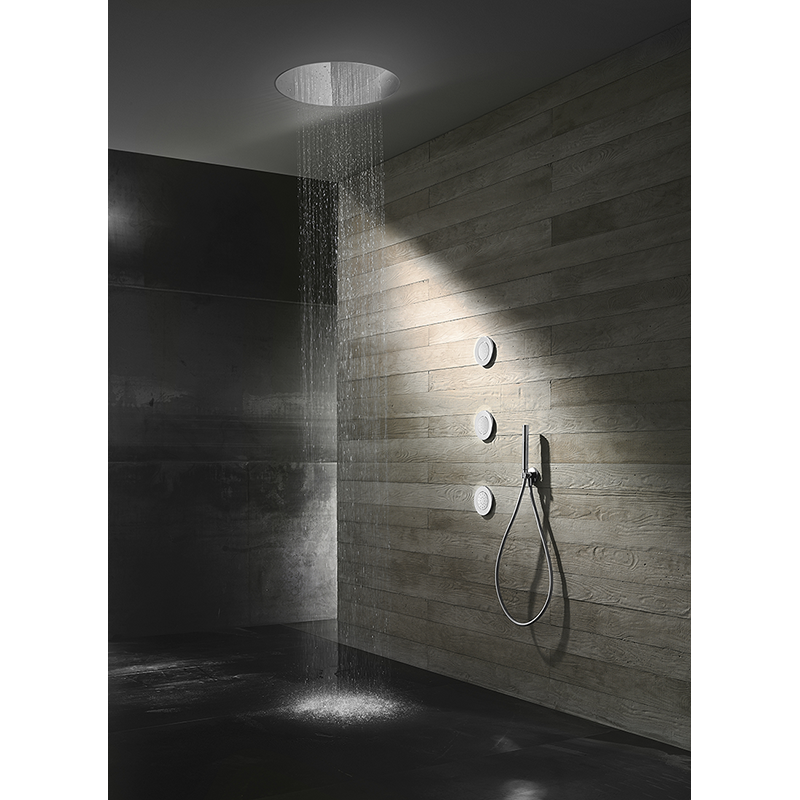 Douche de tête encastrable Ronde Libis chromé Illzach 0