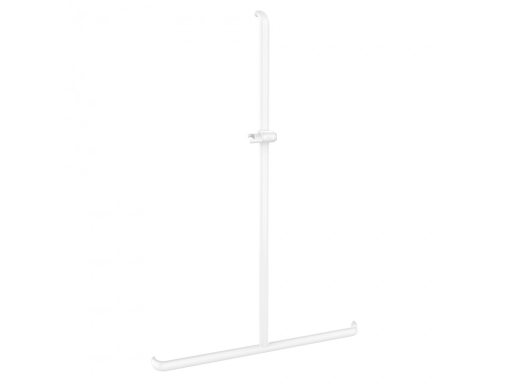 Barre d&#8217;appui en T blanc sans embases Ergolife Nylon 045345 Montbéliard 0