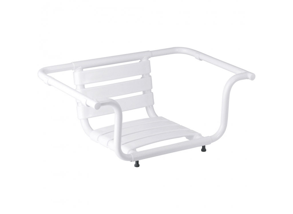Siège de baignoire réglable avec dossier Epoxy blanc Classic 047640 Saint-Louis