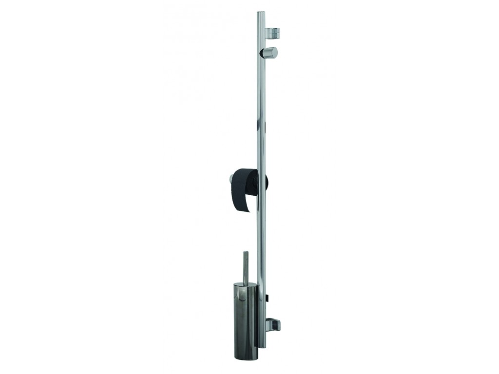 Barre d&#8217;appui de maintien multifonctions pour WC Epoxy anthracite et Anodisé brillant Arsis 048440 Wittenheim 0