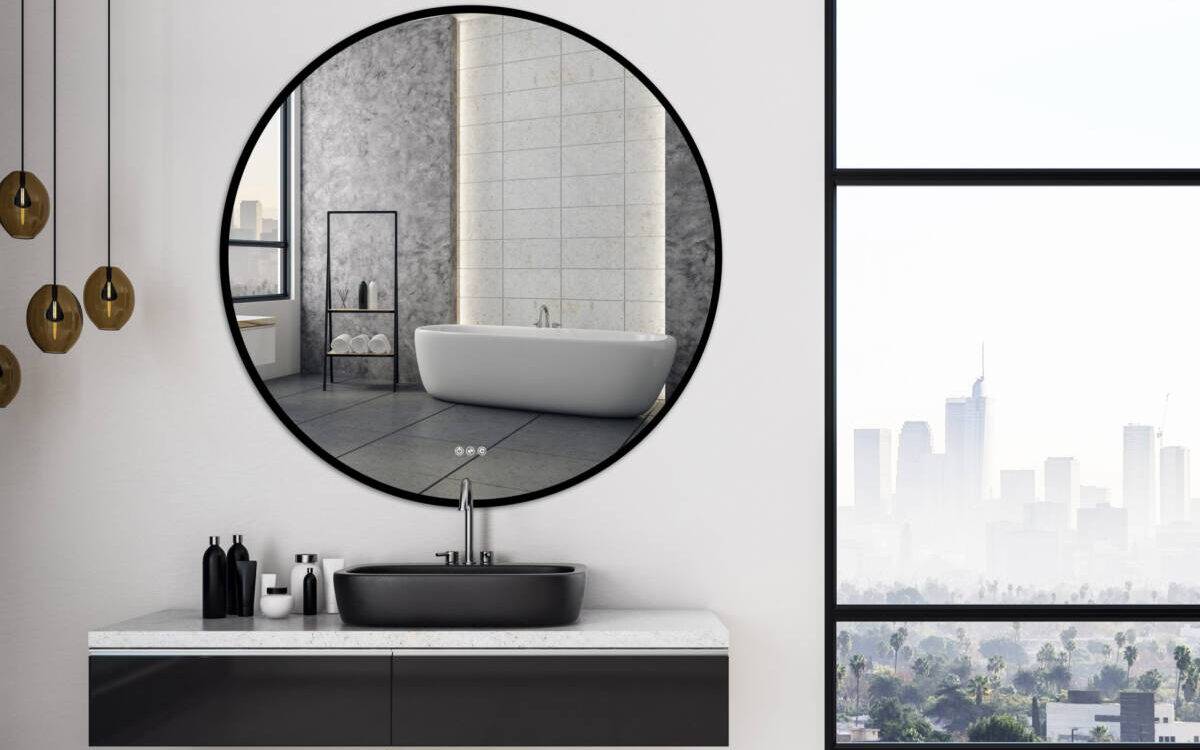 Miroir lumineux Atelier black Wittenheim