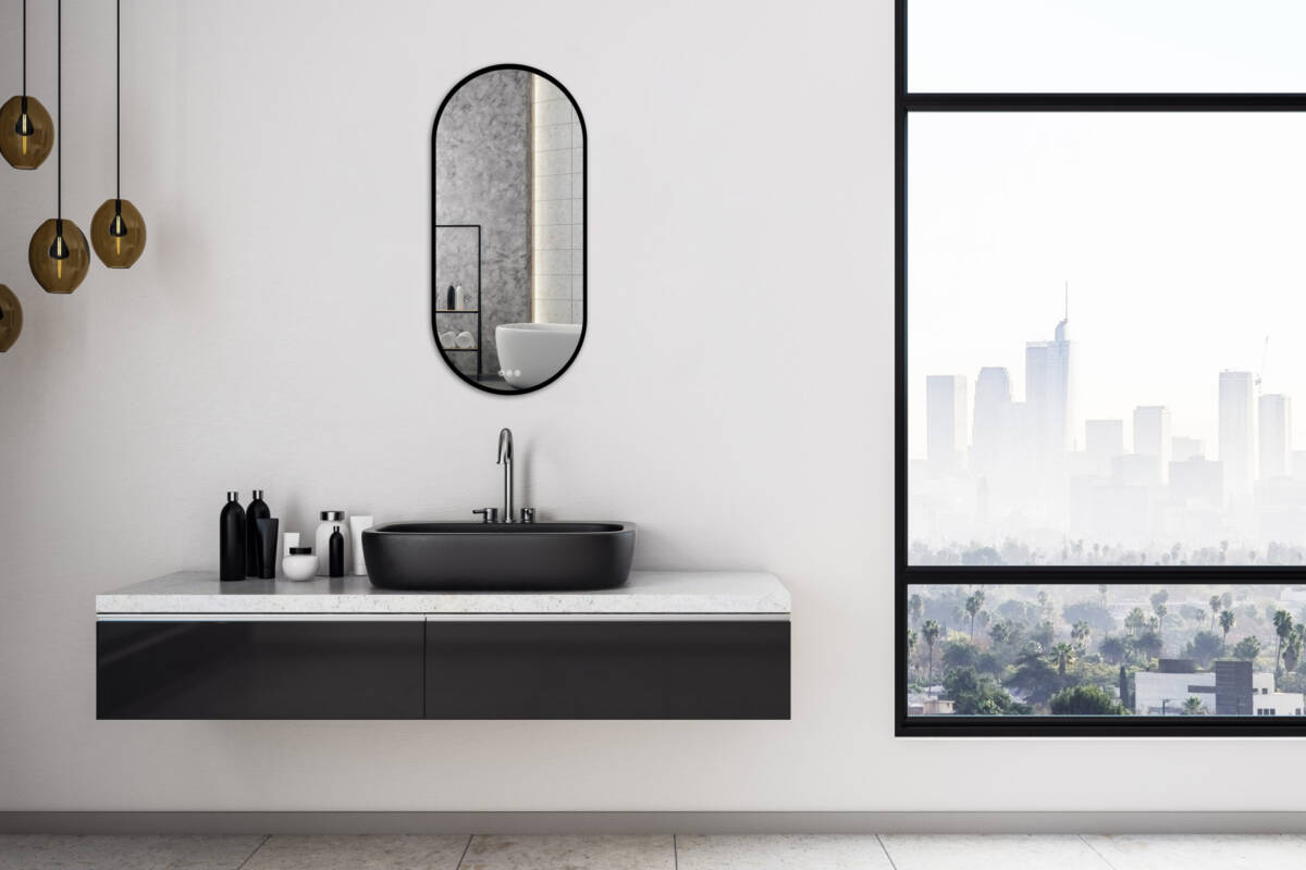 Miroir lumineux Atelier black Wittenheim 0