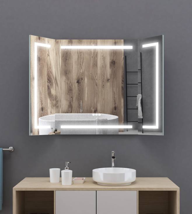 Miroir lumineux Triptyque Montbéliard