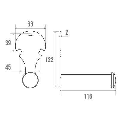 Dérouleur de papier WC, Aluminium Epoxy Blanc Classic 049320 Illzach 0