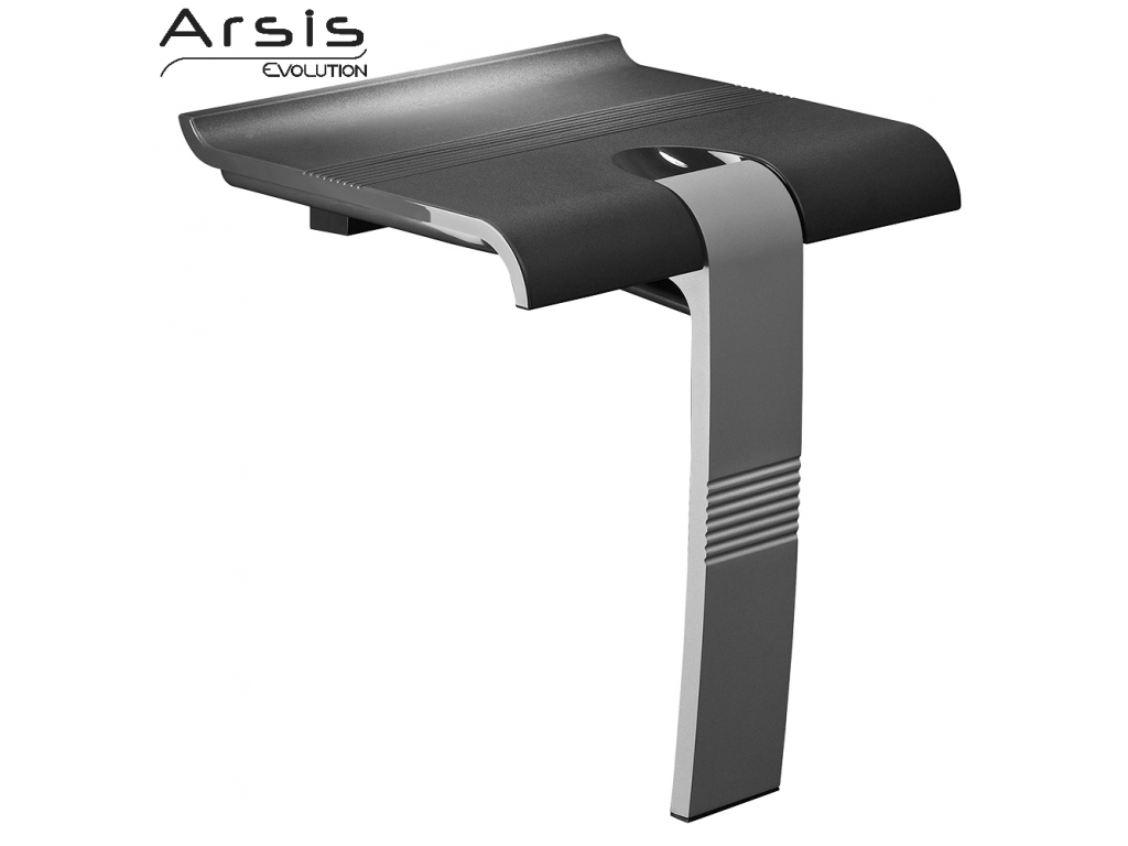 Siège de douche Noir et Gris Arsis 047729 Rixheim 0