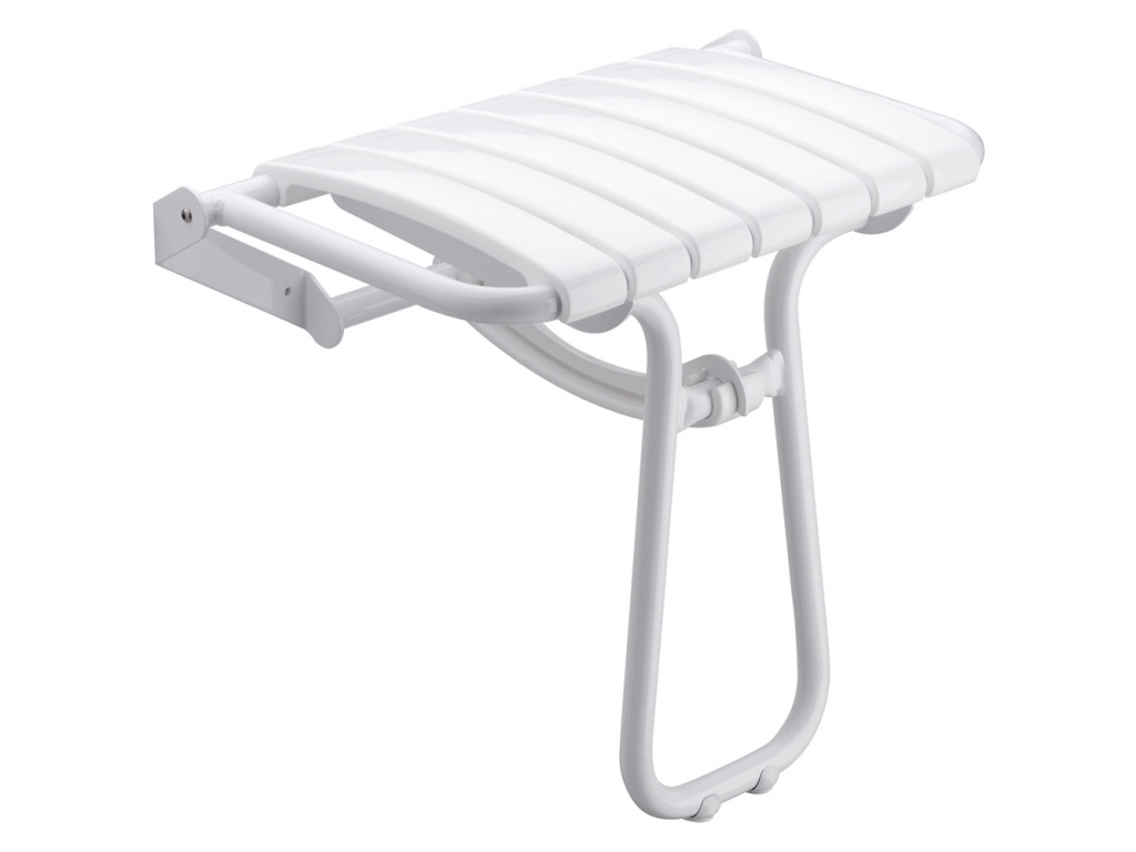 Siège de douche Assise Blanc pied Epoxy blanc Classic 047630 Wittenheim 0