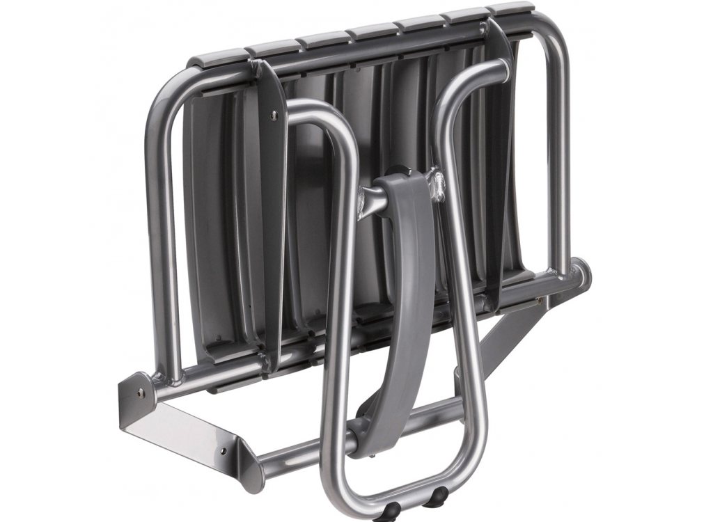 Siège de douche Assise Gris ,pied Epoxy Gris chrome Classic 047642 Audincourt