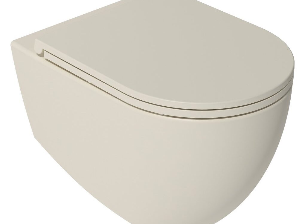 INFINITY Toilette murale, Sans bordures, 36,5x53cm, Ivoire Rixheim