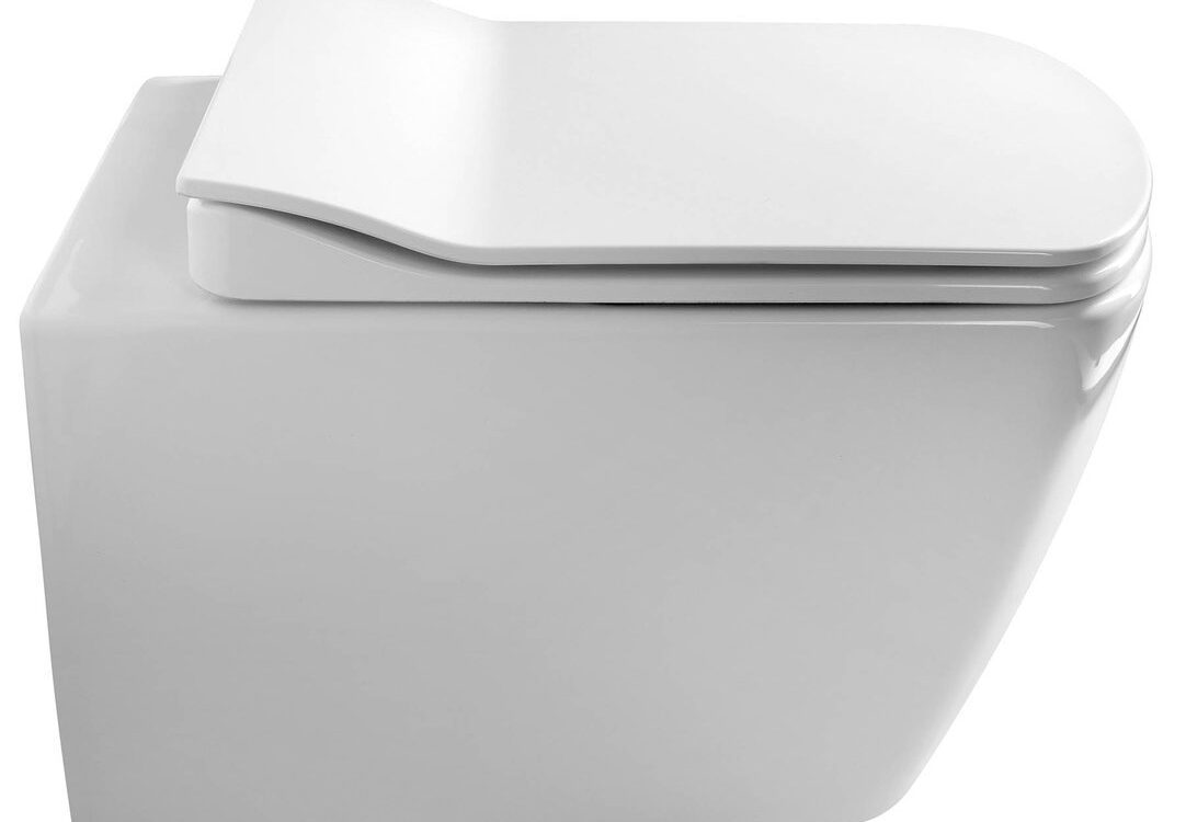 GLANC WC suspendu mural, sans bord, 37&#215;51,5cm, blanc Guebwiller