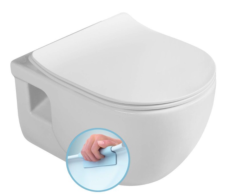 BRILLA WC mural, Sans bordures, 36,5x53cm, blanc Kingersheim
