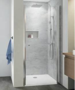 ELANA 8 porte pivotante pour niche ou en assiciation avec paroi latérale Saint-Louis