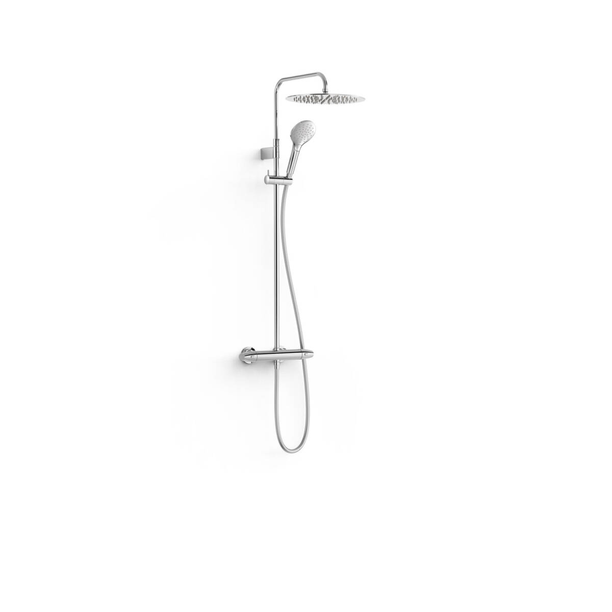 Colonne de douche thermostatique OVER-WALL ronde chromé 19038705 Saint-Louis 0