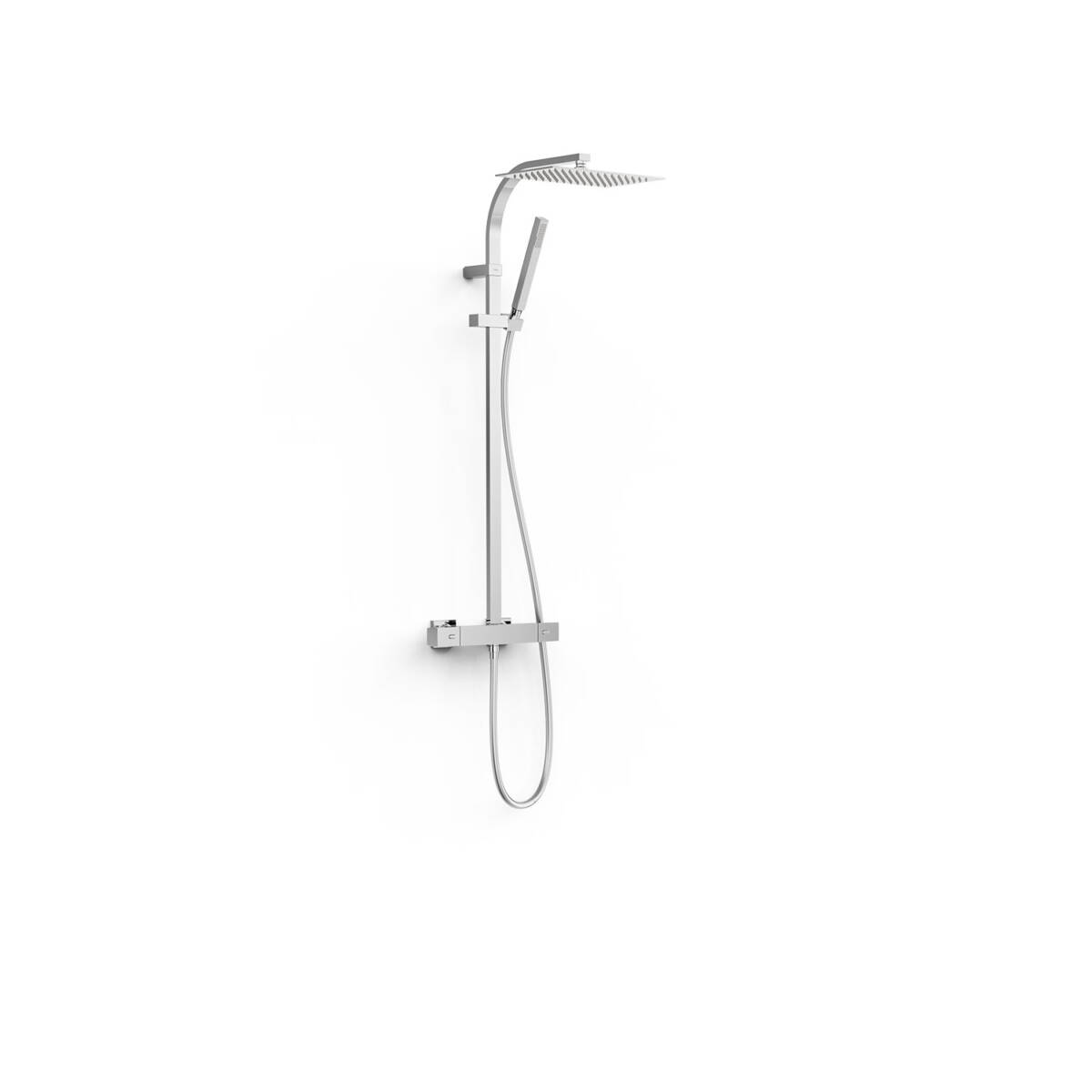 Colonne de douche thermostatique OVER-WALL carré 19039306 Illzach 0