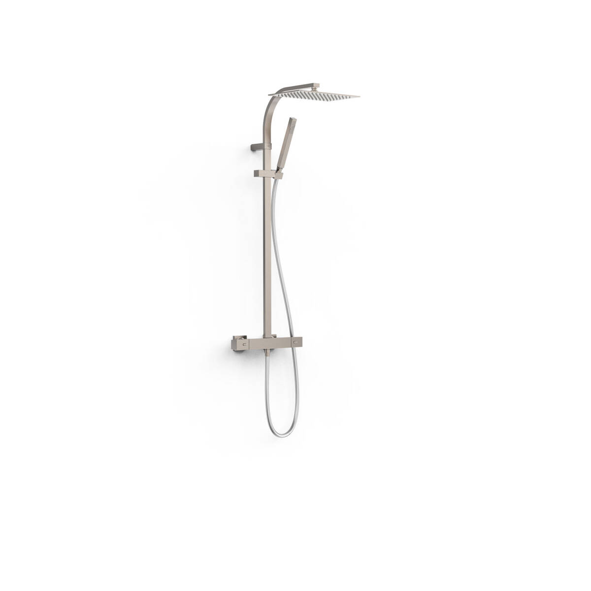 Colonne de douche thermostatique OVER-WALL carré acier 19039306AC Saint-Louis 0