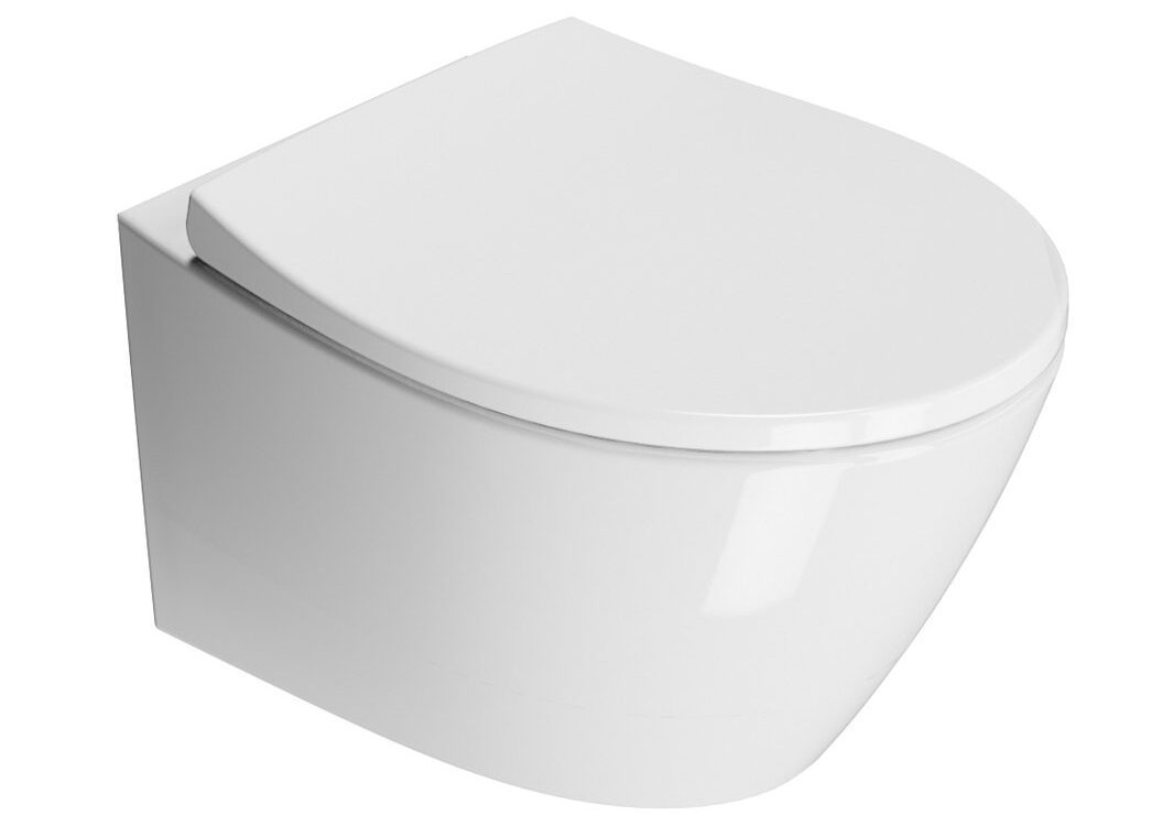 MODO WC mural suspendu, Swirlflush, 37x52cm, blanc ExtraGlaze Mulhouse