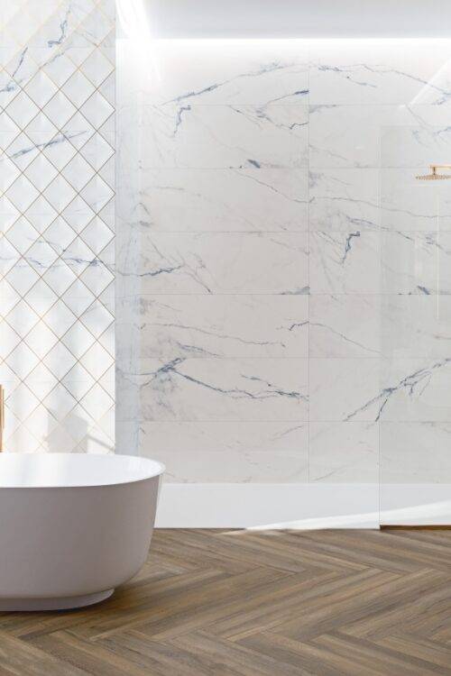 AMB GRESPANIA ASTRA WHITE SAJONIA NOGAL_WEB 500X750 | Vitrine Banyo Quel éclairage choisir pour sublimer une petite salle de bain ? Montbéliard 0