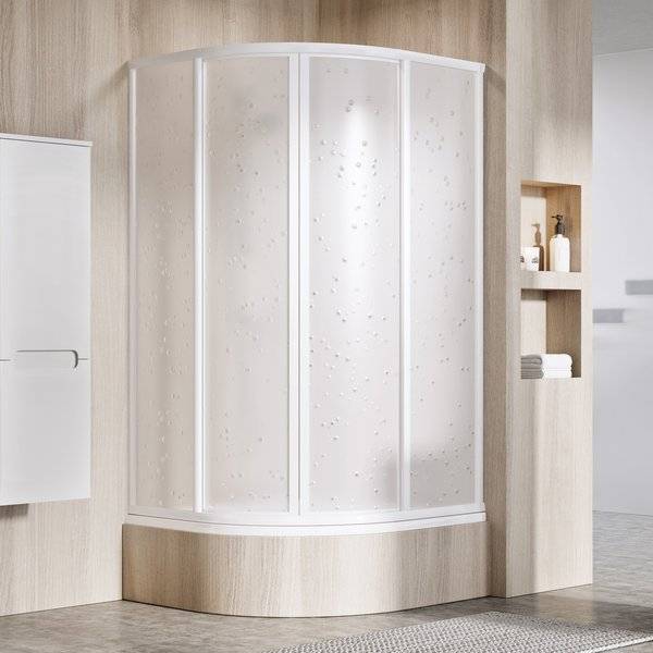 Cabine de douche abaissée en quart de cercle Supernova SKCP4 Sabina Audincourt