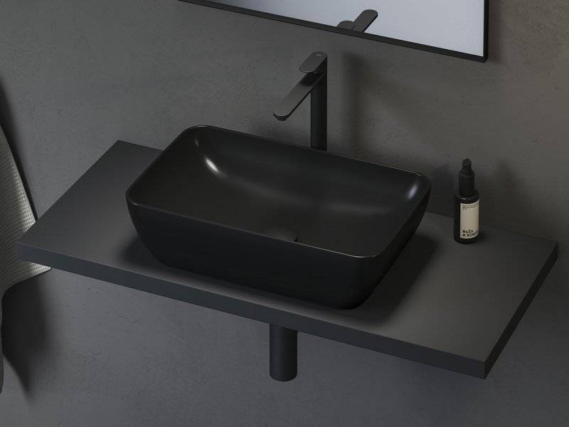 Lavabo en céramique UNI 500 R SLIM Audincourt