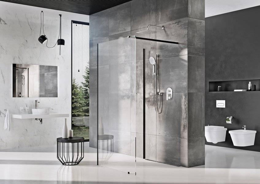 Cabine de douche Walk-In modèle Corner -110/80 h.200 Kingersheim